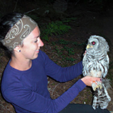 Photo of Jodi Forgione with Owl
